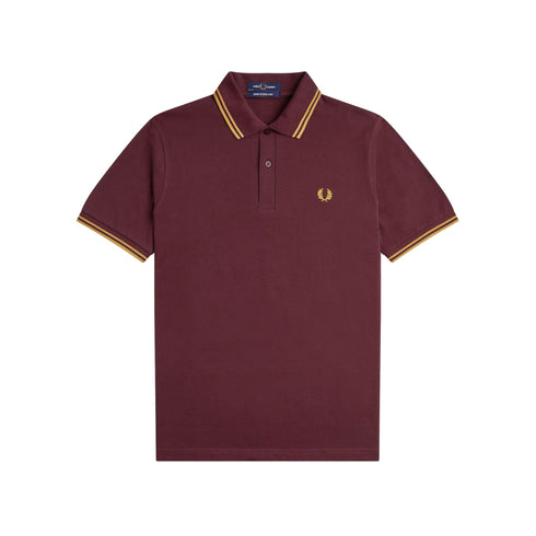 Fred Perry Polo Polo Uomo con doppia riga 40 P25 - FRED PERRYM12 - Y89 - 40 - Francavilla Moda